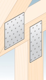 Placa perforada PP 1 DMX 40x80 chapa galvanizada Placa perforada PP 1 DMX 40x80 chapa galvanizada